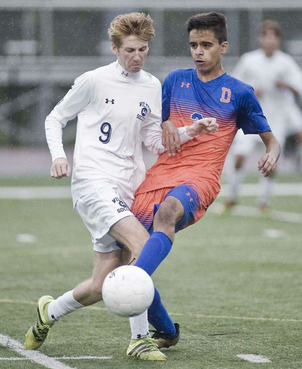 Liam McLaughlin (left) is one of the top returnees for the Wilton boys soccer team.