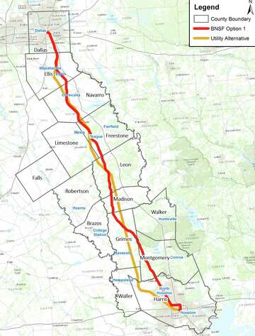 texas high speed rail map Company Announces 14 Billion Deal To Build Texas Bullet Train But Is Still Long Way From The End Of The Line Houstonchronicle Com texas high speed rail map