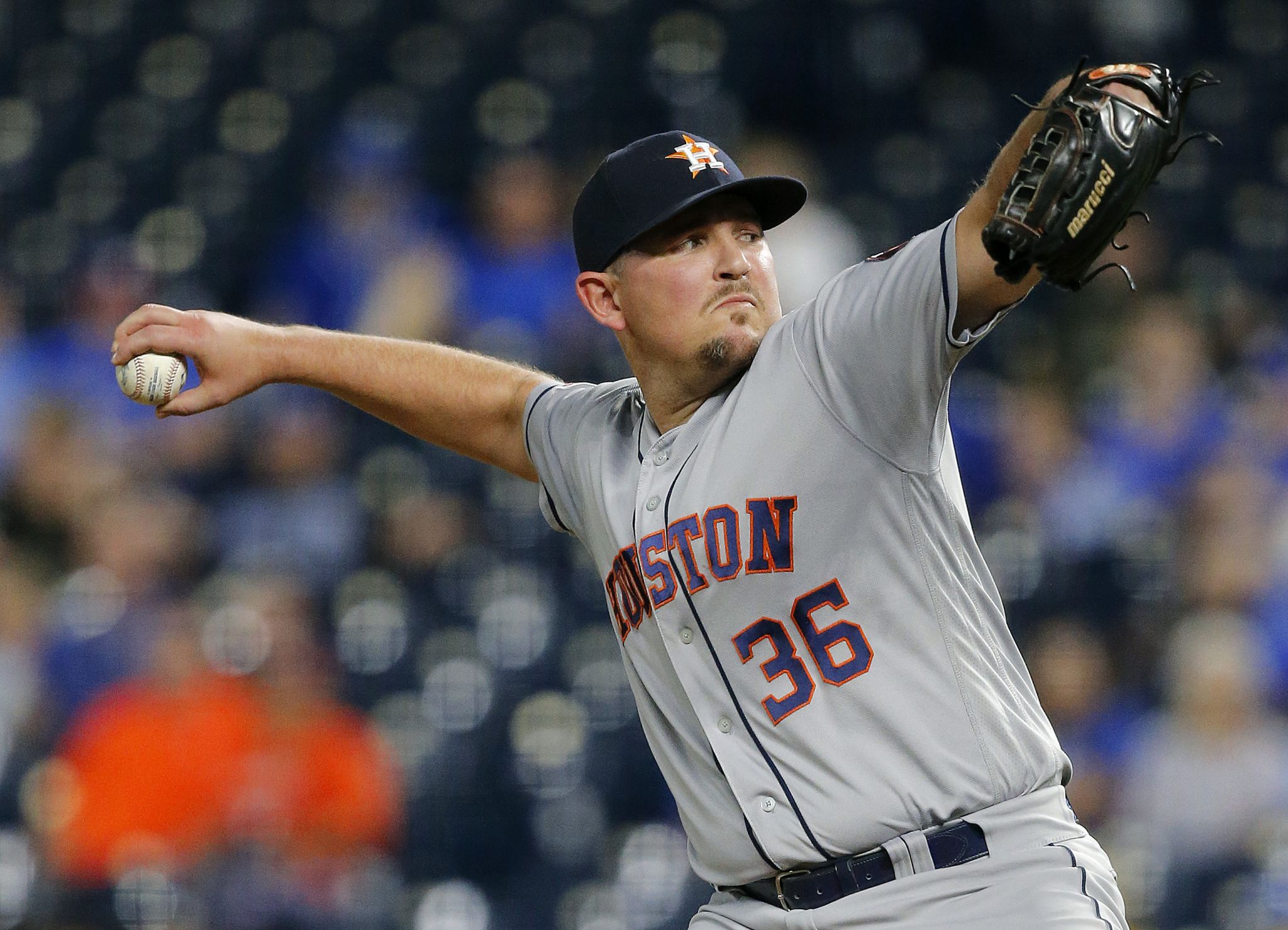 Houston Astros pitcher Brandon Backe during a spring training