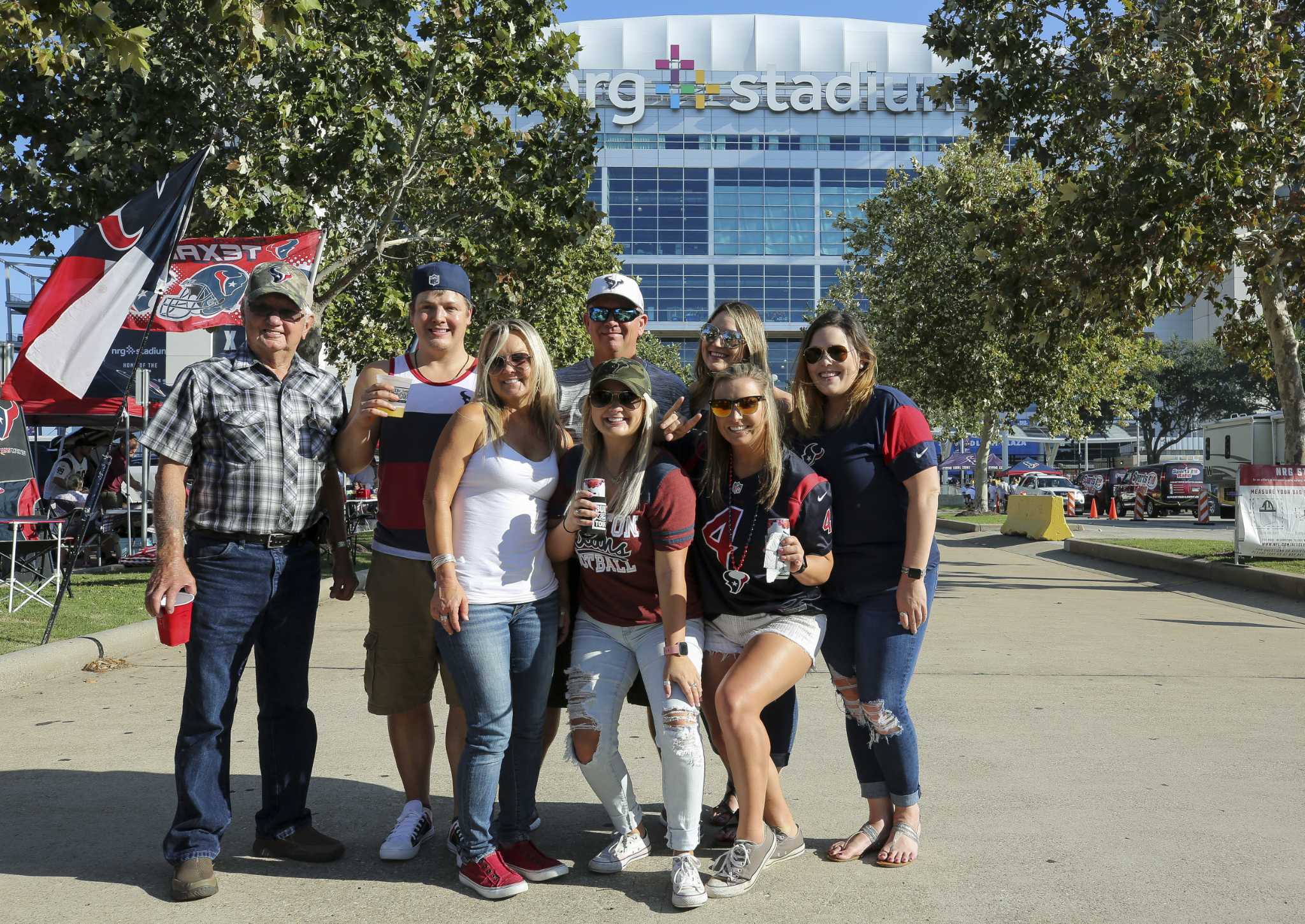 Texans tailgating fans celebrate home opener at NRG Stadium