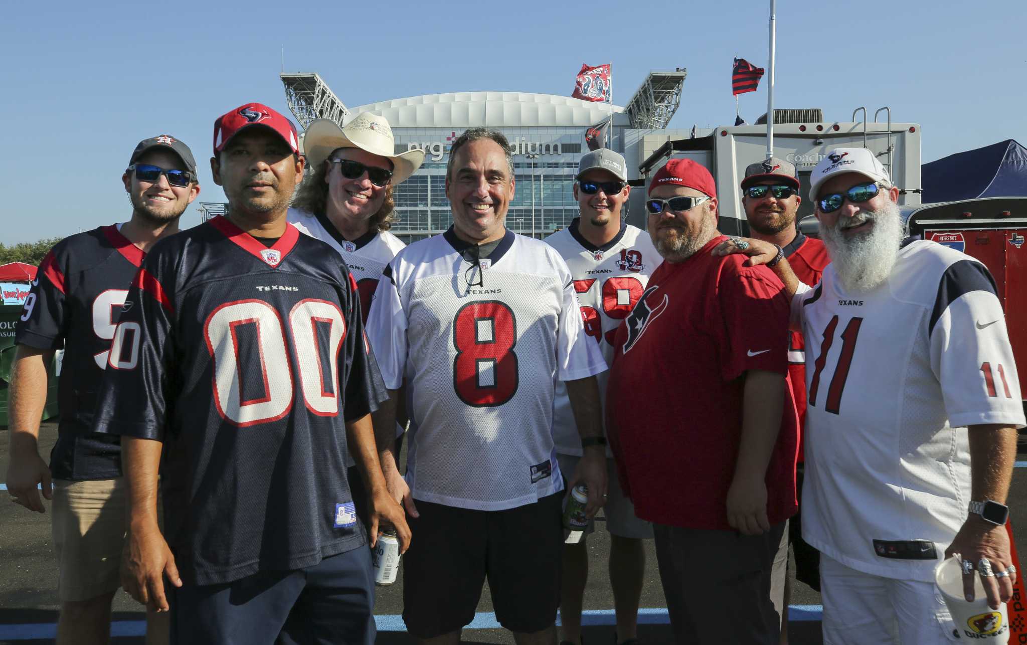 Texans tailgating fans celebrate home opener at NRG Stadium