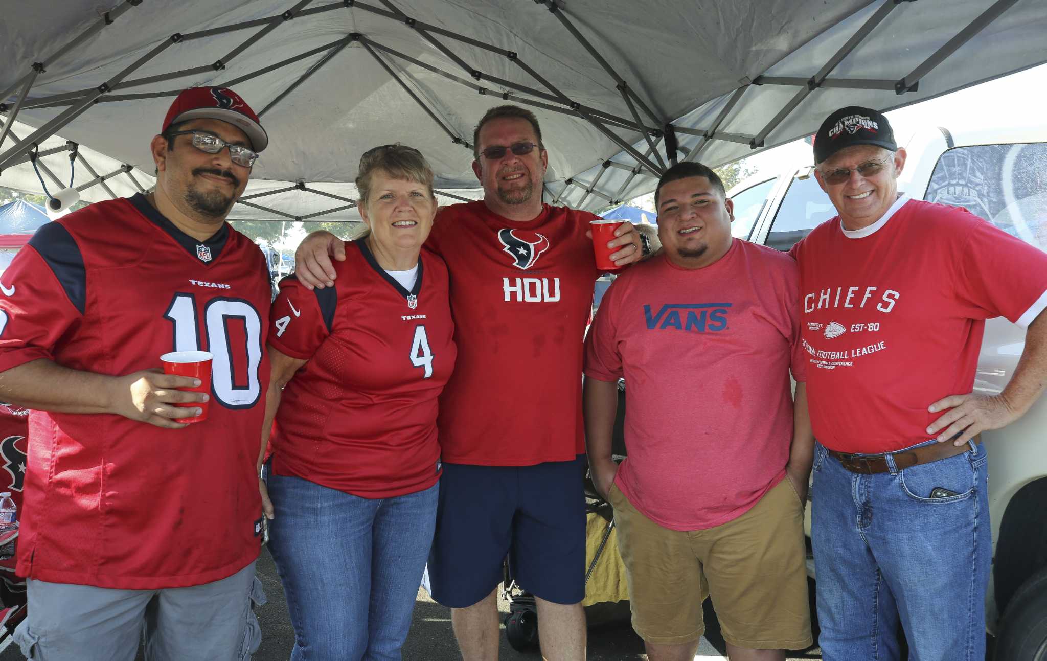 Texans tailgating fans celebrate home opener at NRG Stadium