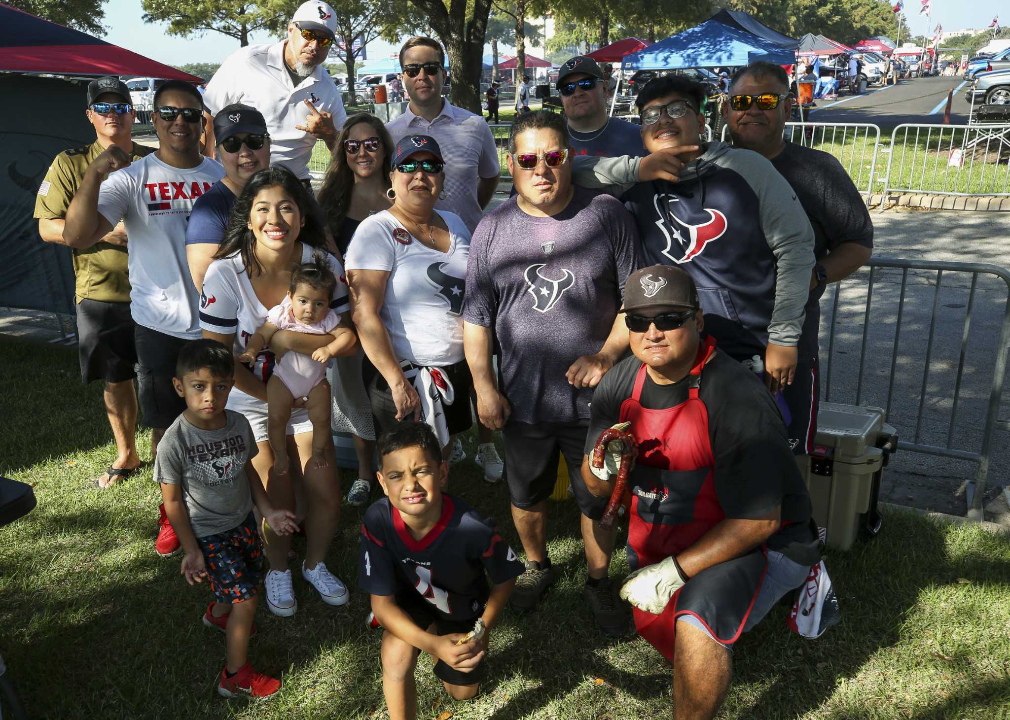 Texans tailgating fans celebrate home opener at NRG Stadium