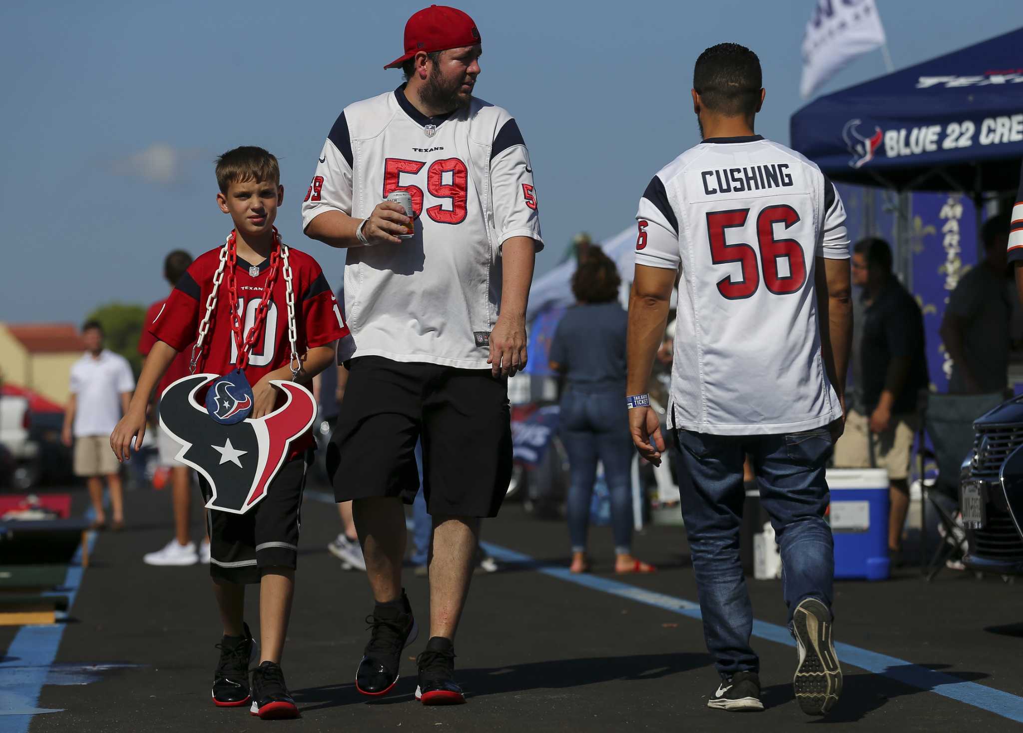 Texans tailgating fans celebrate home opener at NRG Stadium