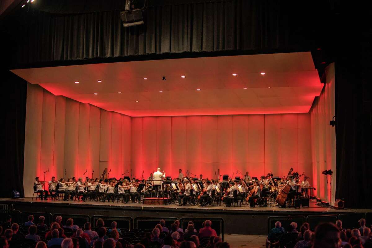 The Houston Symphony performed at the Symphony for Heroes concert at the Pavilion on Sept. 11 in The Woodlands.