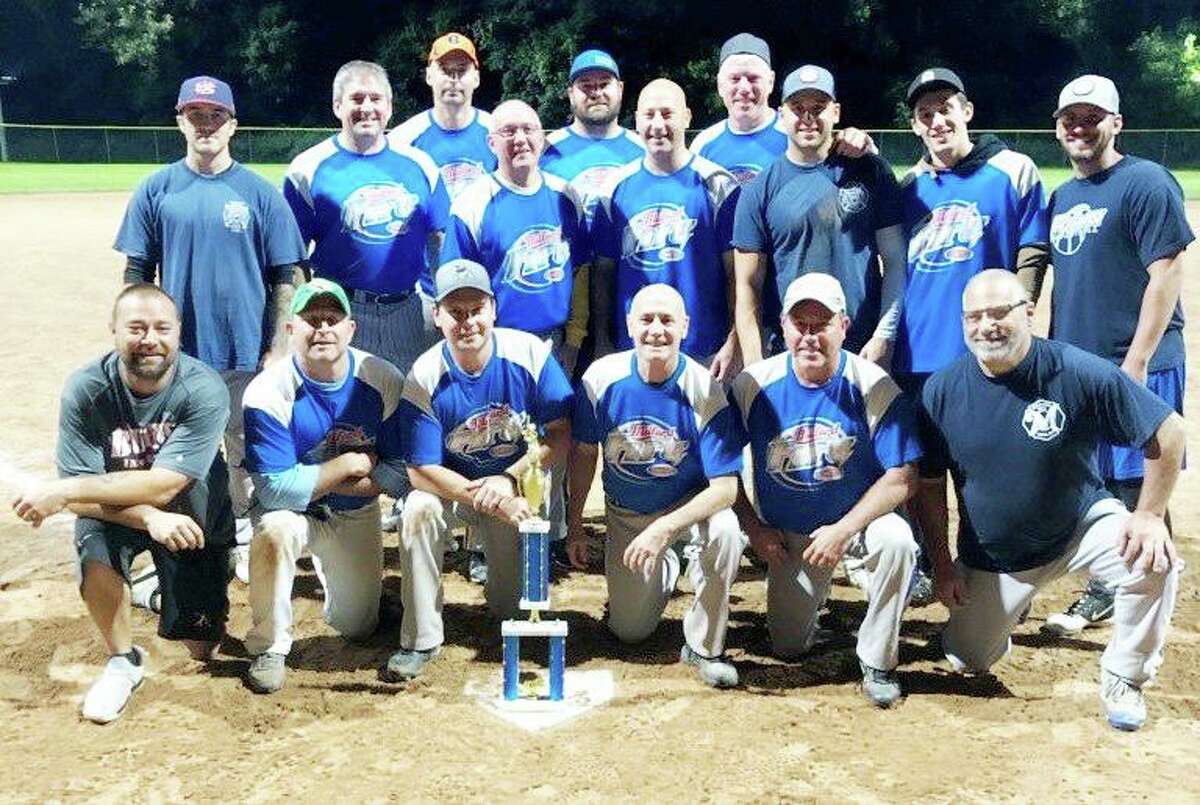 The City of Milford Heat defeated Bridgeport Fire by the score of 12-4 on Thursday at Foote Field to capture their second straight Ed Degnan Memorial Industrial Softball League Playoff Championship. Milford Heat and Bridgeport Fire shared the regular season title with 9-3 records. Team members (front row): Brian Rainey, Ryan Antonino, Brandon Edo, Doug Edo, Gil Hoyt and Phil Ciolino; (second row T.J. Mangan, Mike Wydra, Paul Piscitelli, Steve Rabel, Tucker Schumitz, Mike Andinolfi and James Richetelli; (third row) Frank Murphy, Joe Urban and Gavin O'Brien.
