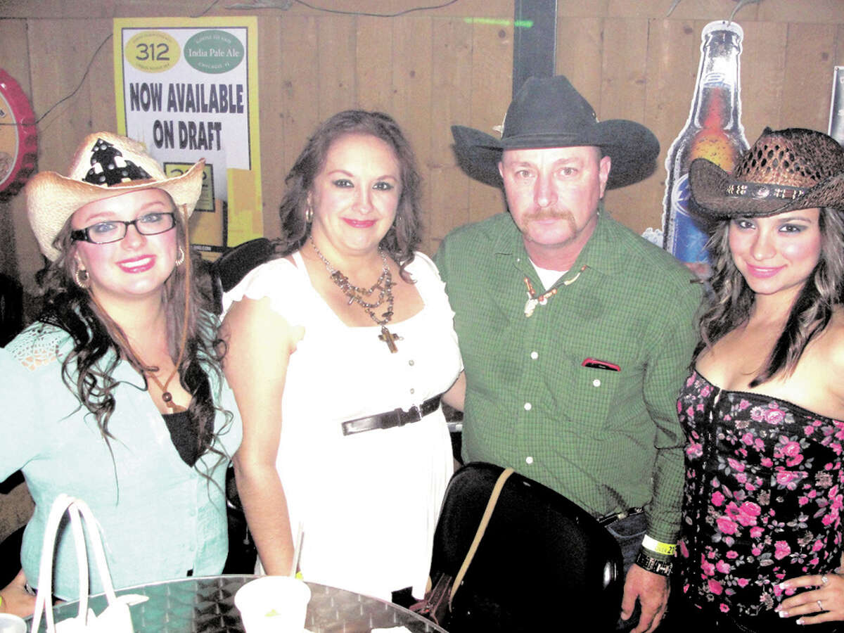 Francis Perez, Angie Salinas, Jerry Salinas and Loretta Salinas at Cowboys ¿Qué Pasa? 2012