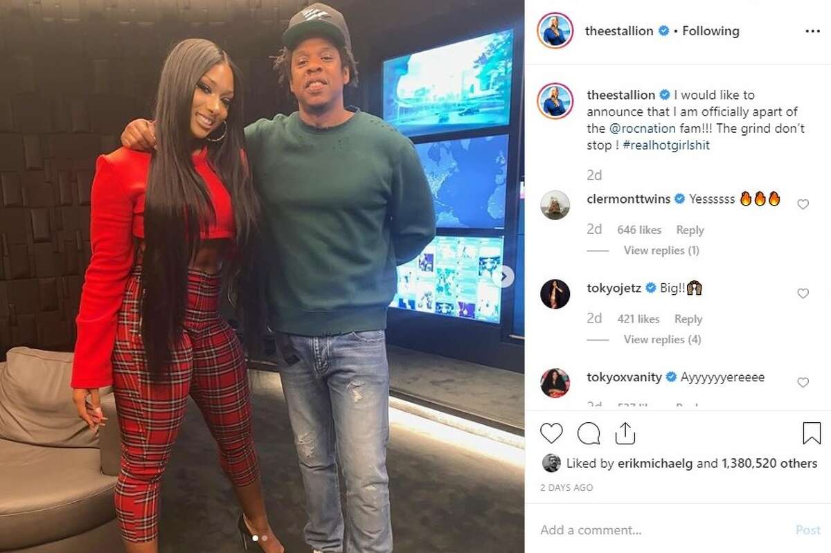 Houston's Megan Thee Stallion signs with JayZ's Roc Nation