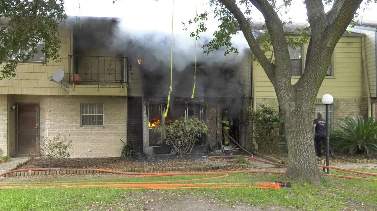 Firefighters Tackle Apartment Fire In Southwest Houston