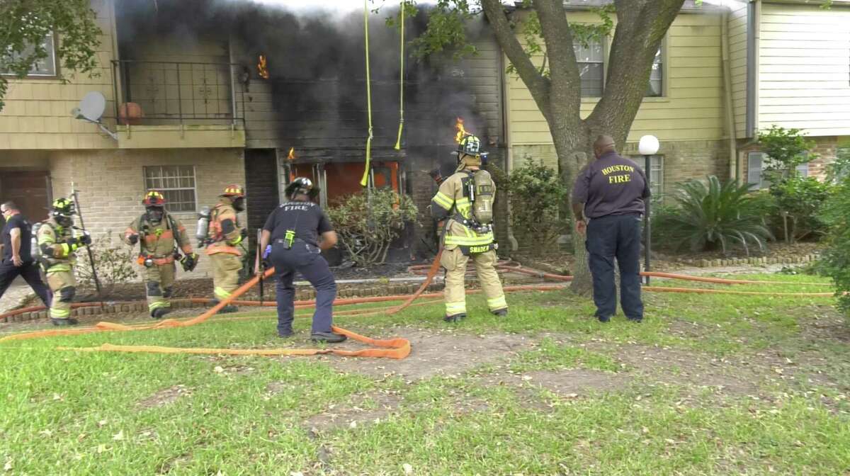 Firefighters Tackle Apartment Fire In Southwest Houston