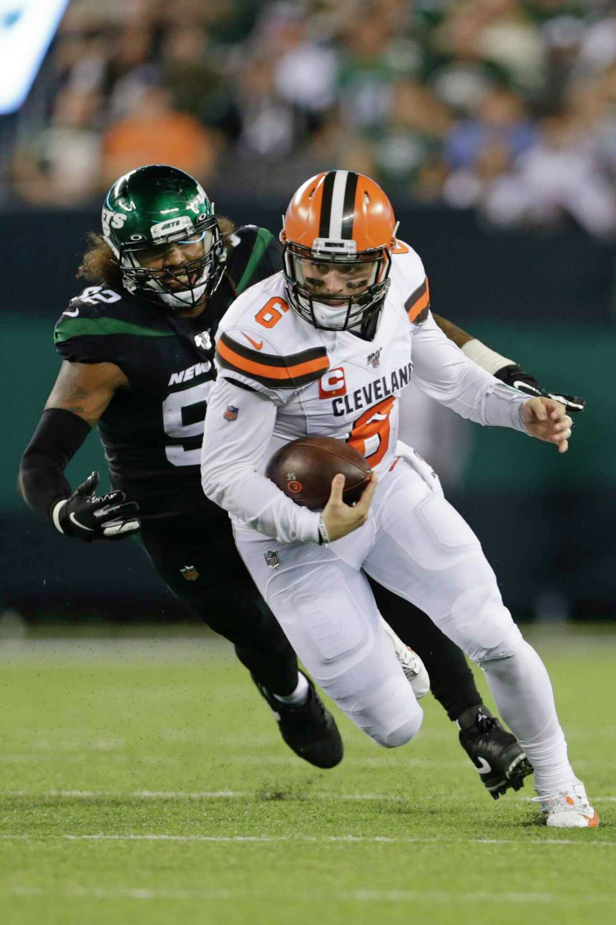 Beckham puts on show in MetLife return, Browns top Jets 23-3