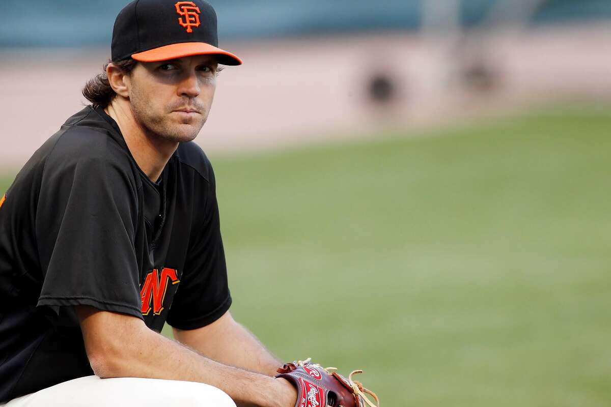 Barry Zito watches batting practice from the sidelines on Tuesday. The San Francisco Giants practiced AT&T Park in San Francisco, Calif., on Tuesday, October 5, 2010, in preparation for their National League Division Series against the Atlanta Braves.