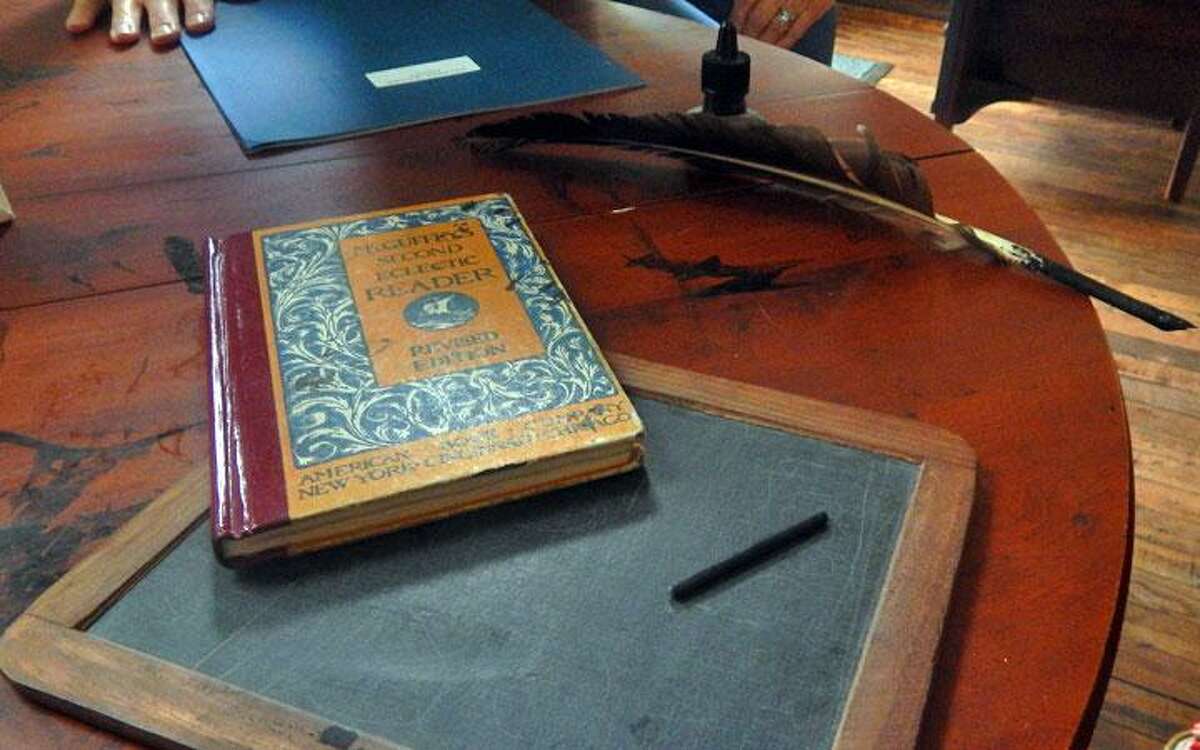 The instruments of learning were much simpler a century ago as visitors to Wilton’s Hurlbutt Street Schoolhouse may discover on Sunday, Sept. 22, from 2 to 4 p.m.