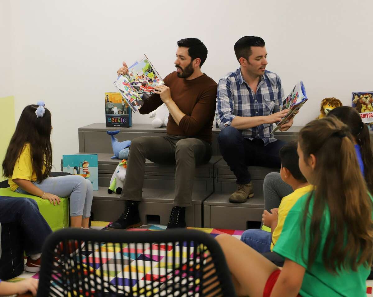 HGTV's "Property Brothers," Drew and Jonathan Scott, picked Burnett Elementary in Pasadena ISD out of schools across the country for a library makeover.