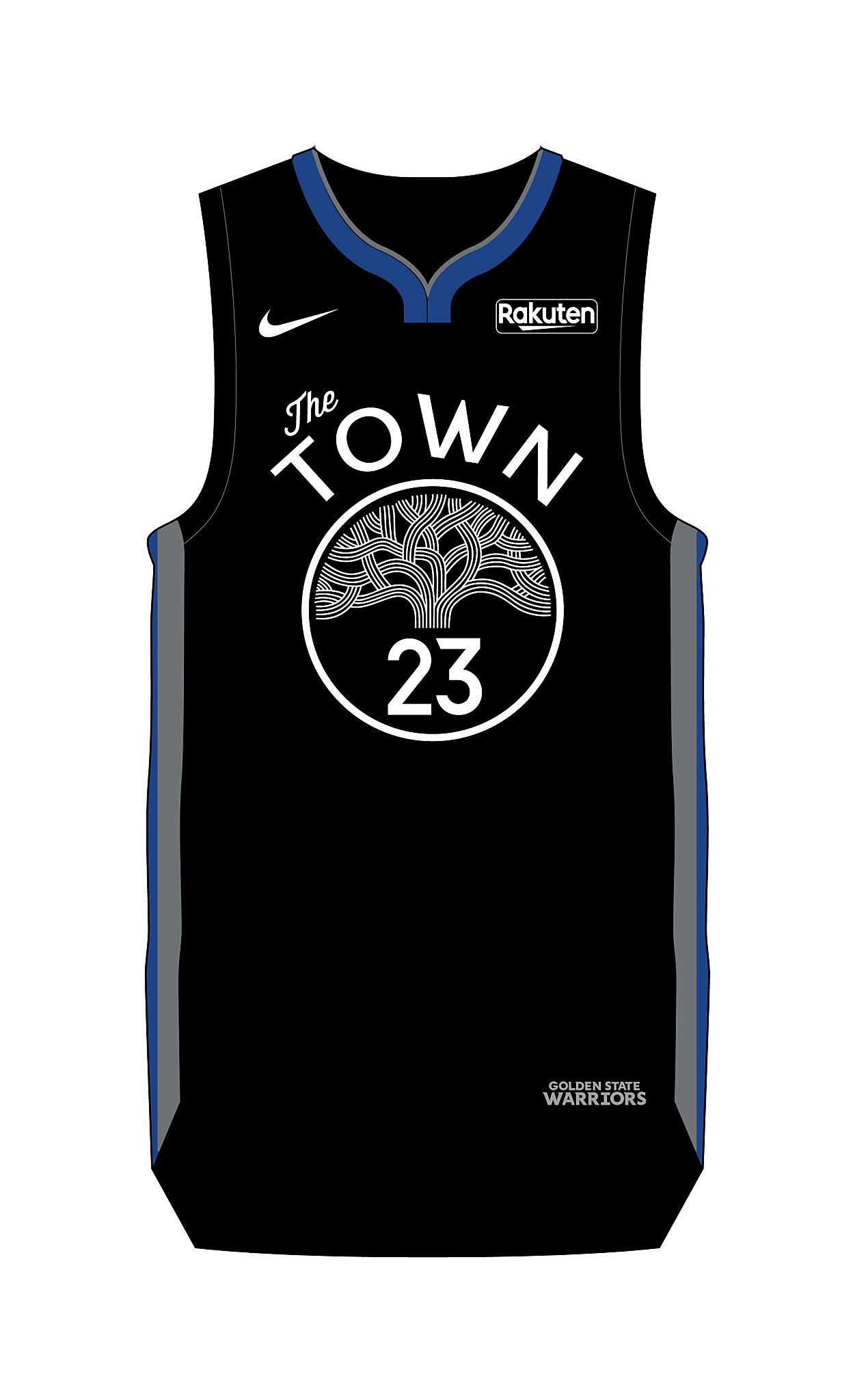 the town golden state warriors jersey