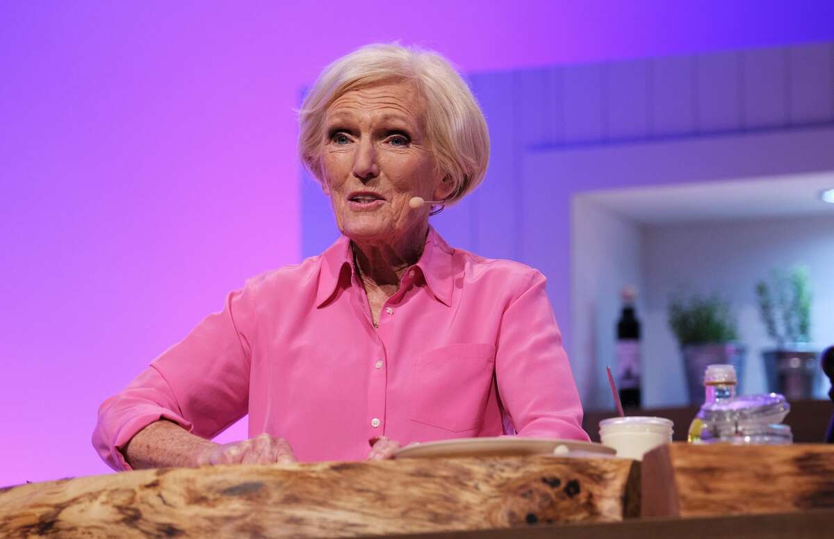 Mary Berry on stage at the BBC Gardeners World Live and Good Food Show Summer 2019 held at the NEC on June 16, 2019 in Birmingham, England.