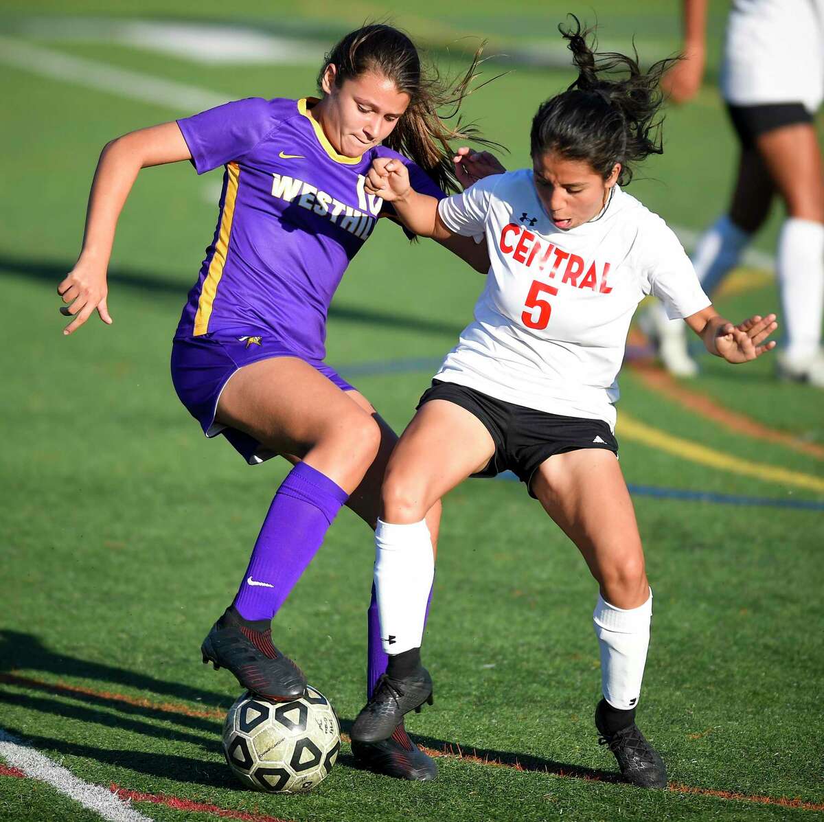 Perkins gets first win as Westhill girls soccer coach