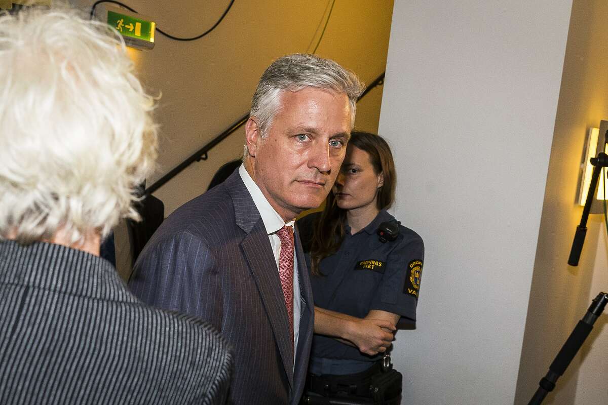 STOCKHOLM, SWEDEN - JULY 30: Robert C O'Brien, Special Envoy Ambassador is seen arriving during the first day of the A$AP Rocky assault trial at the Stockholm city courthouse on July 30, 2019 in Stockholm, Sweden.(Michael Campanella/Getty Images/TNS)