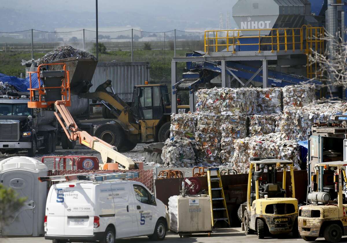 FILE - The Newby Island Resource Recovery Park near the Newby Island Landfill is seen in Milpitas, Calif., on Tuesday, March 12, 2019. The state Air Resources Board is doing a study of odors in the area.