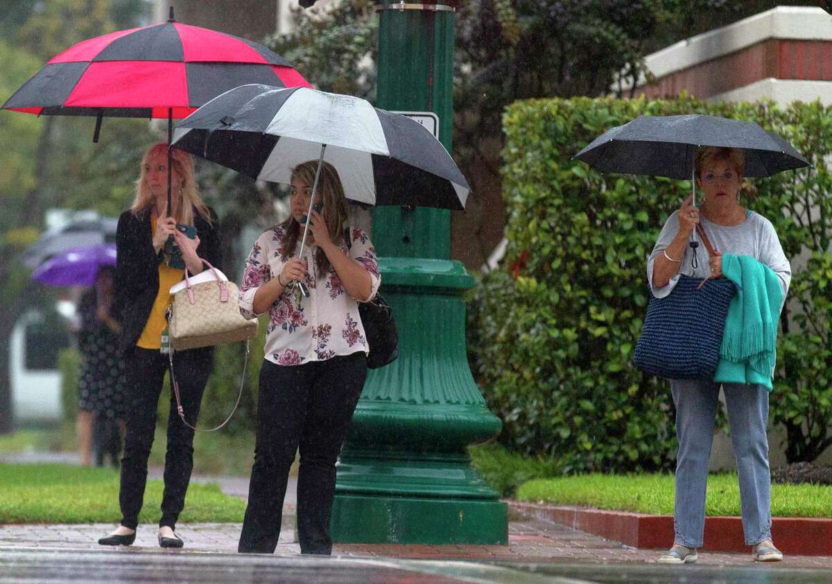 Heavy rain from the tropical depression, which was Tropical Storm Imelda, made for a wet commute for Conroe residents, Wednesday, Sept. 18, 2019.