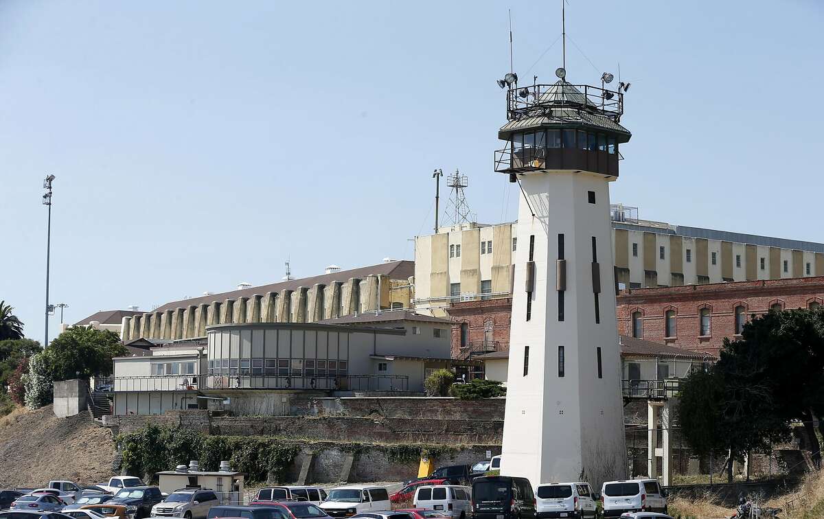 San Quentin State Prison is seen in San Quentin, Calif. on Thursday, Sept. 12, 2019. The Robert E. Burton Adult School at the prison has been designated as a "distinguished school," the first school within the California corrections system to achieve the honor.