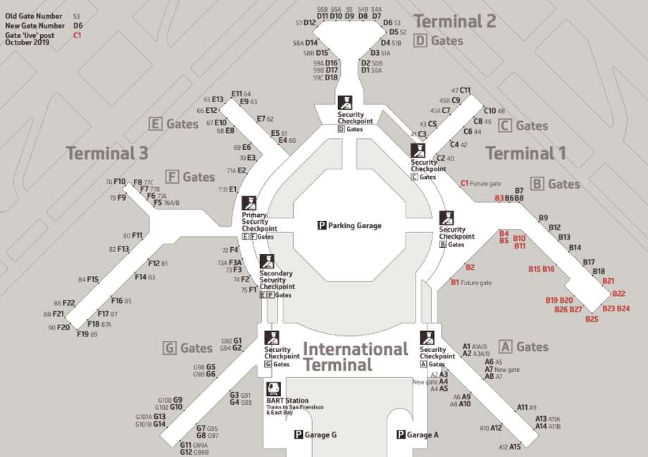 Get ready: SFO to renumber all airport gates in October - SFGate