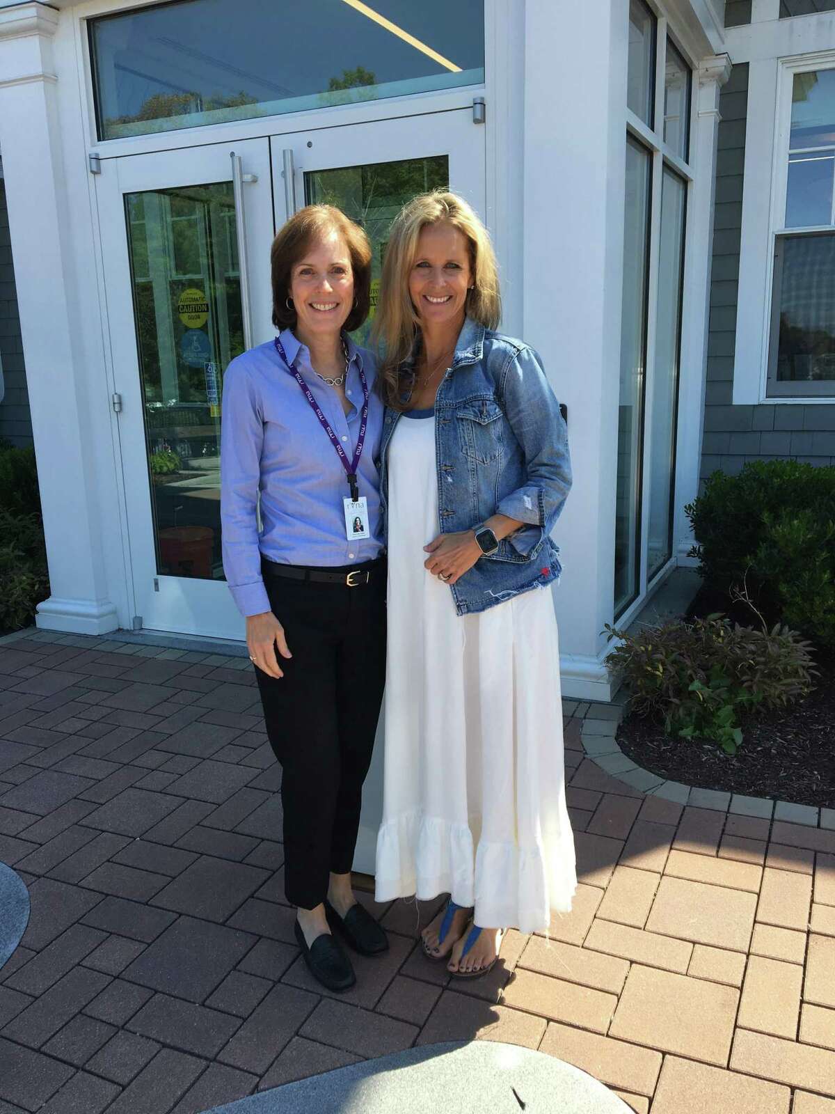 MJ Heller, director of philanthropy at RVNA, with Autumn Dinner Co-Chair Nicole Connors. (Not pictured: Amber Holder, co-chair).