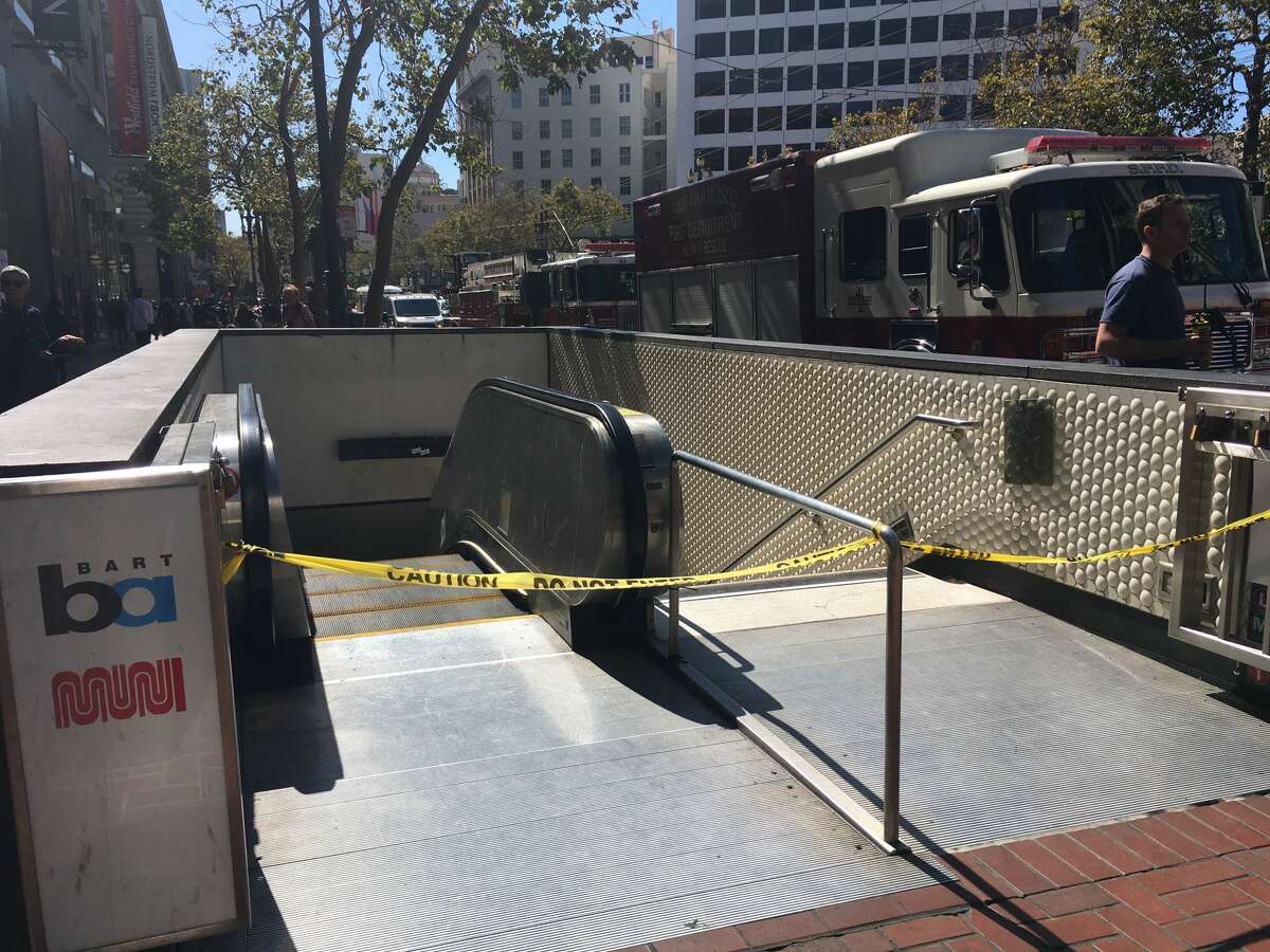 Powell Street BART station was closed on the afternoon of Sept. 19, 2019 due to a person being struck by a train.