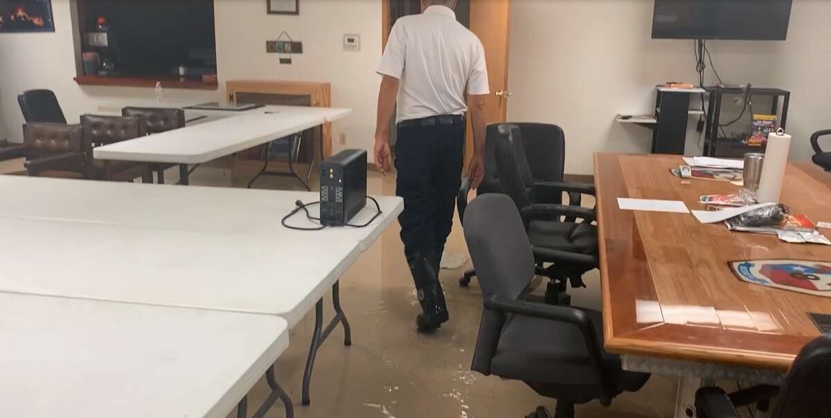 Caney Creek firefighters returned to their station Thursday, Sept. 19, after conducting water rescues to find a foot of water covering the floor, according to the Montgomery County Police Reporter.