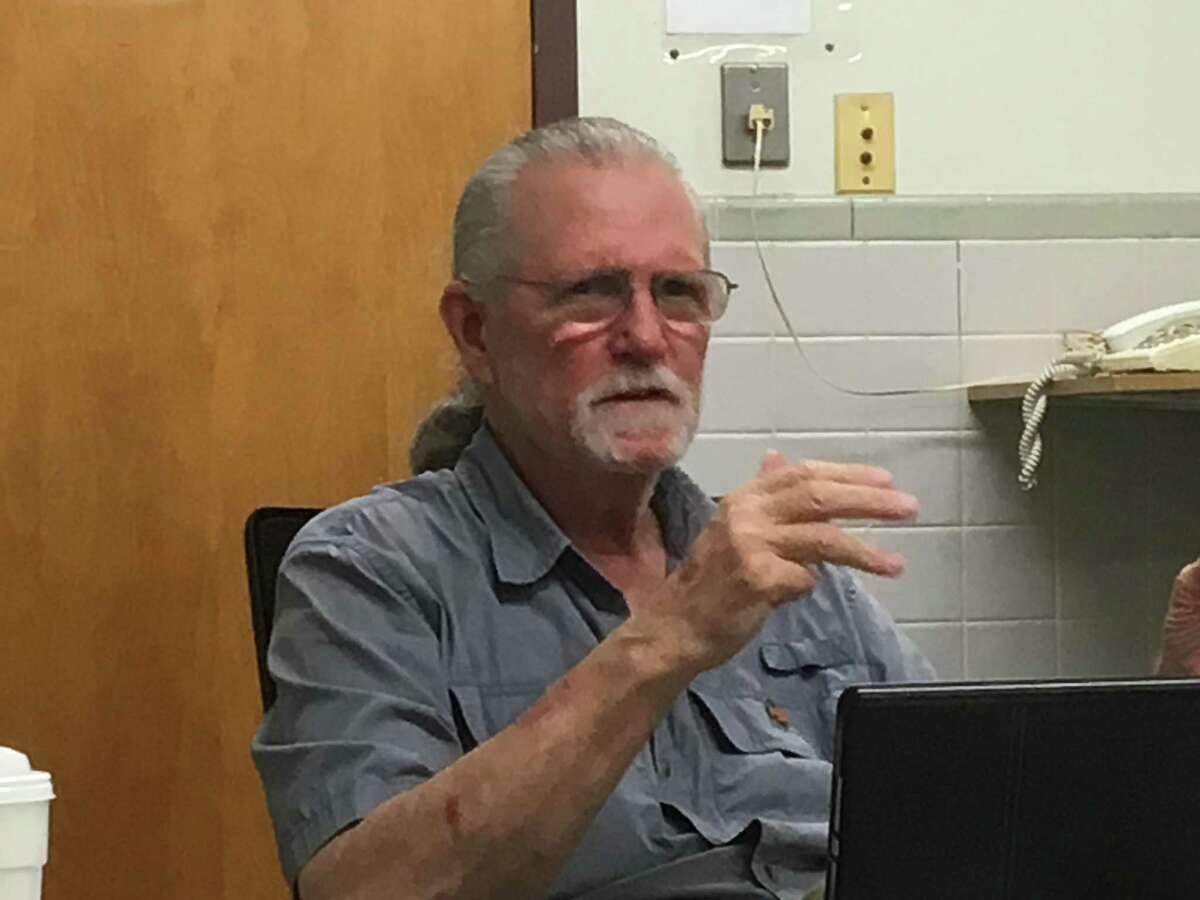 East Haven Inland Wetlands Commission Chairman Gerald Jaffe at the commission’s Sept. 11, 2019, meeting.