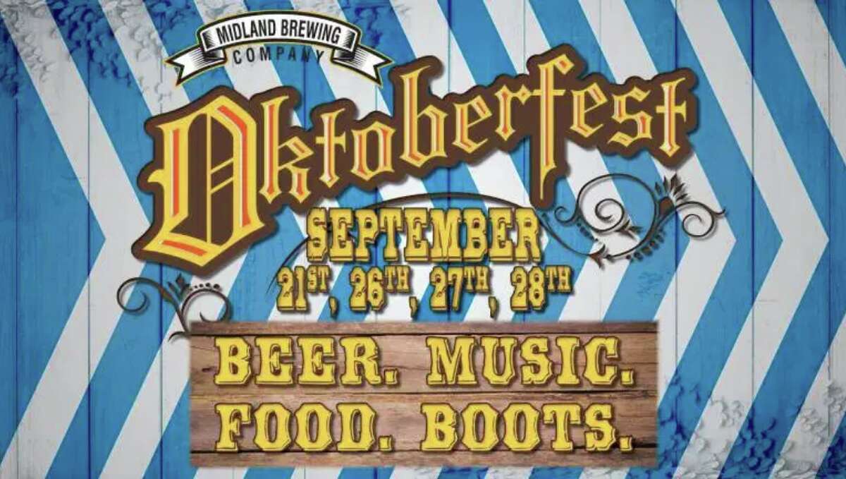 Get your German on: It's Oktoberfest at Midland Brewing Co. on Sept. 21 and Sept. 26-28, featuring food, live music, yard games and enough beer to go around. On Sept. 21, the brewery's Oktoberfest tapping also will feature a German-style Altbier, 3 Mile Marker Hefeweizen and Midnight Wheat Dunkel Weisse. Pair them with a couple German-inspired dishes and kick back with New Brass Express Sept. 21 and Polka Panic Sept. 28 from 5:30 p.m. to 8:30 p.m. at  5011 N Saginaw Road in Midland. https://midlandbrewing.com/event/oktoberfest-celebration/2019-09-27/