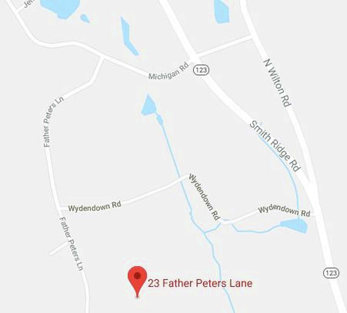Fire struck a roof on Father Peters Lane in New Canaan, which is west of Route 123 and south of Michigan Road, around 4:30 p.m. Friday, Sept. 20.
