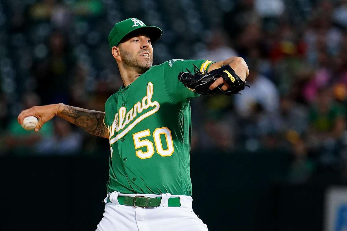 2019 Oakland A's Athletics Mike Fiers #50 Game Issued Grey Jersey