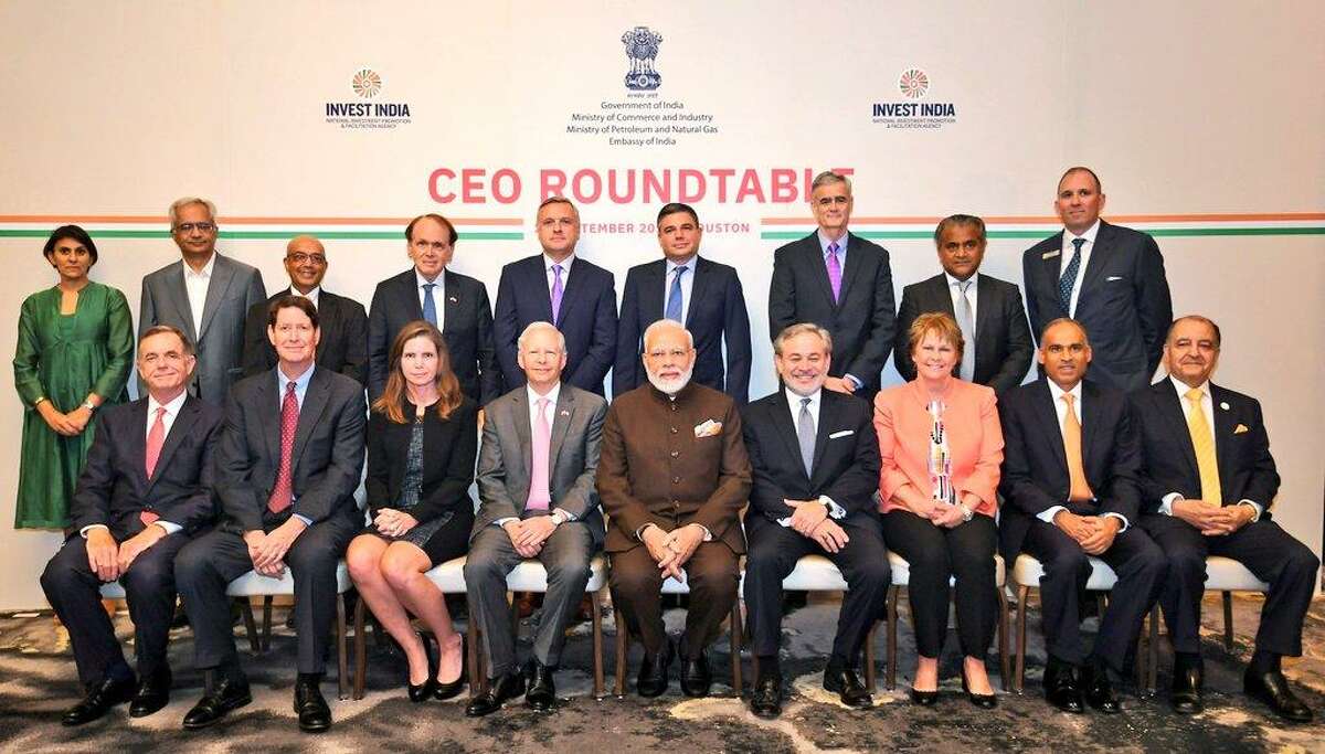 During a Saturday, September 21, 2019 visit to Houston, Prime Minister of India Narendra Modi held a roundtable disucssion with executives from 16 energy industry companies at the Post Oak Hotel at Uptown Houston. The roundtable ended with Houston liquefied natural gas company Tellurian and India's Petronet LNG signing a $2.5 billion deal.
