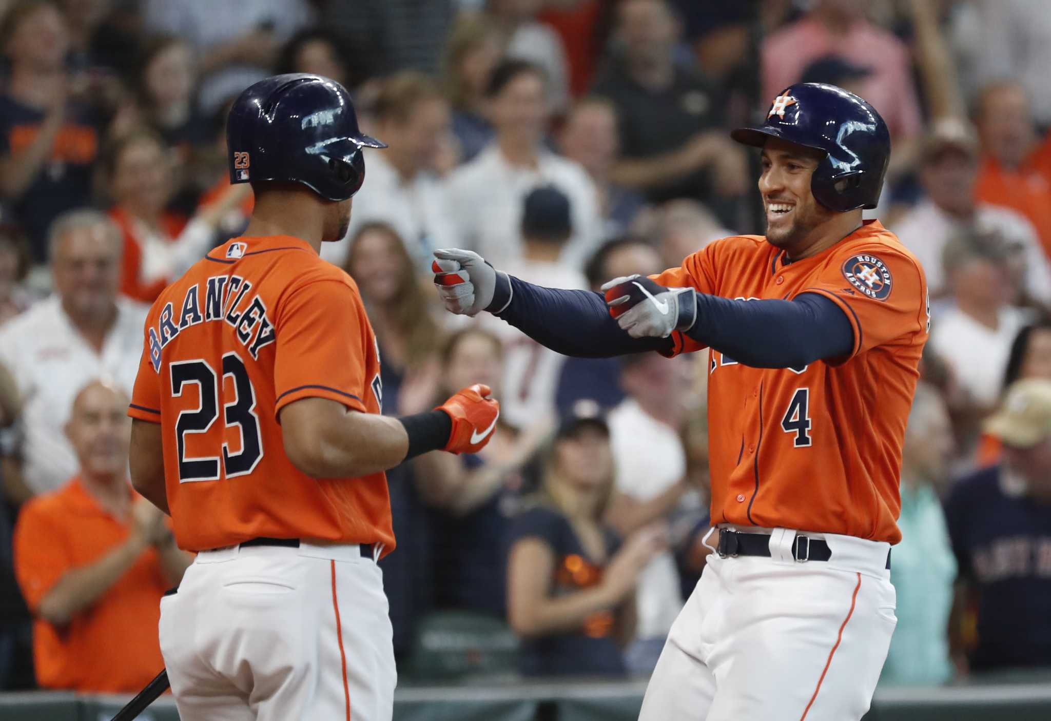 George Springer 2019 World Series Game-Used Jersey - Game 3