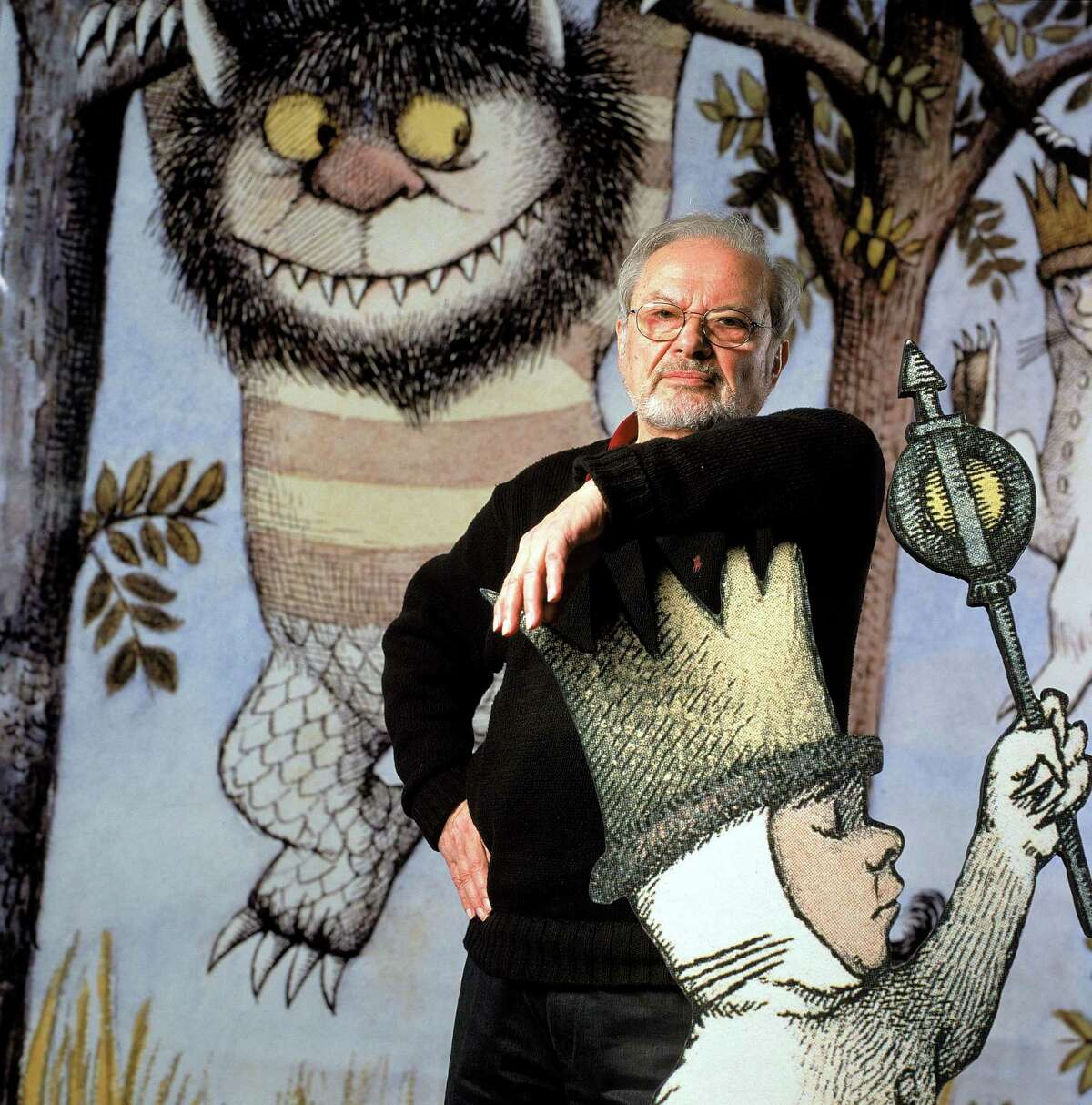 Author/illustrator Maurice Sendak standing by an life-size scene from his book "Where the Wild Things Are," at the Children's Museum of Manhattan which is honoring his 50 years of work with an exhibit. Maurice Sendak’s Truth in Fiction talk is presented by Jen Mathy on Oct. 6 at 2 p.m. at the Ridgefield Library, 472 Main Street, Ridgefield. For more information, visit ridgefieldlibrary.org.