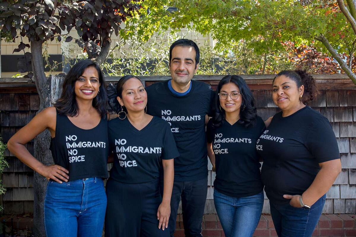 Dr. Vibha Gupta (left) has organized Siska Silitonga Marcus, Hanif Sadr, Reyna Maldonado and Maldonado's mother, Ofelia Barajas, for the October fundraiser BBQ Without Borders in Oakland.