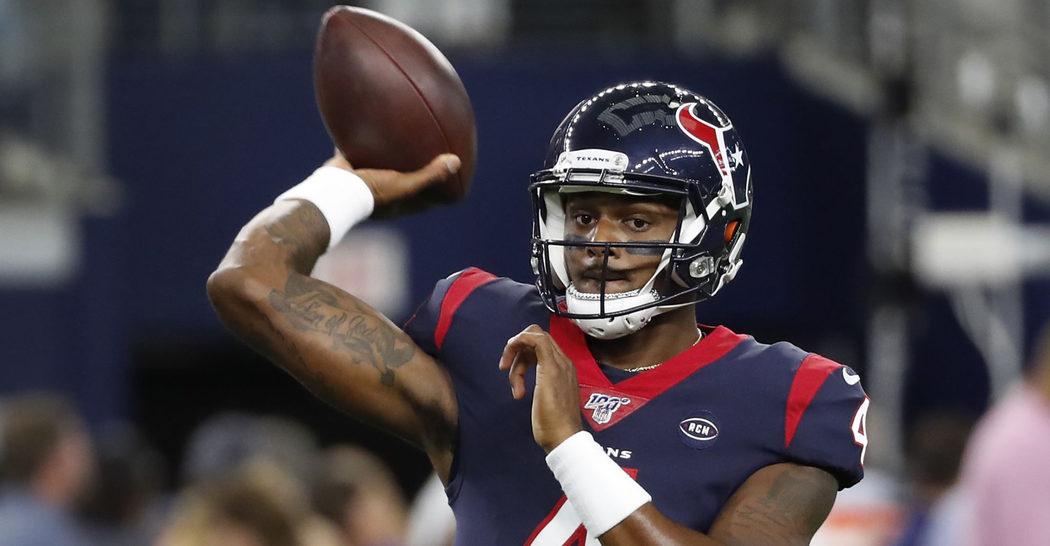 August 24th, 2019:.Houston Texans quarterback Deshaun Watson (4) in action  during an NFL football game