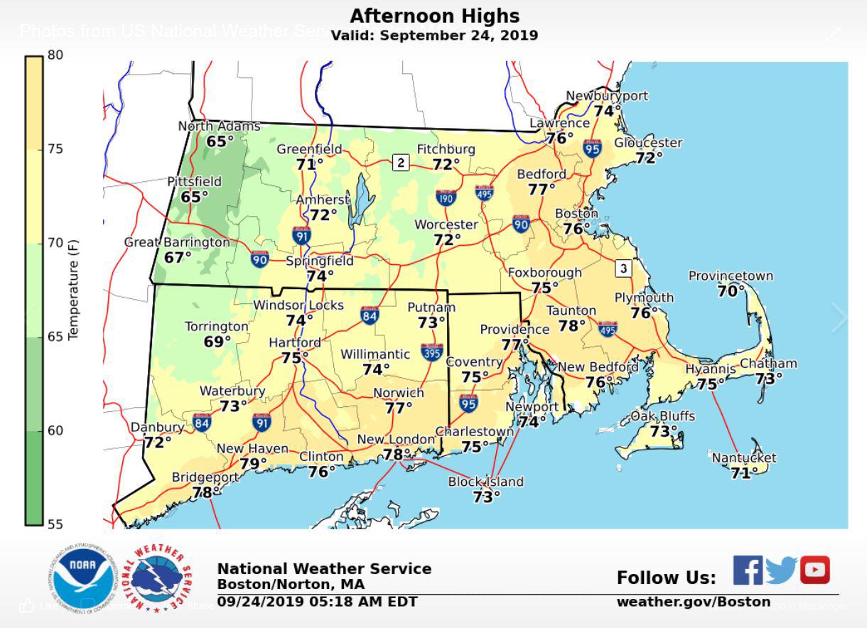 Cold front brings 30-degree temperature drop