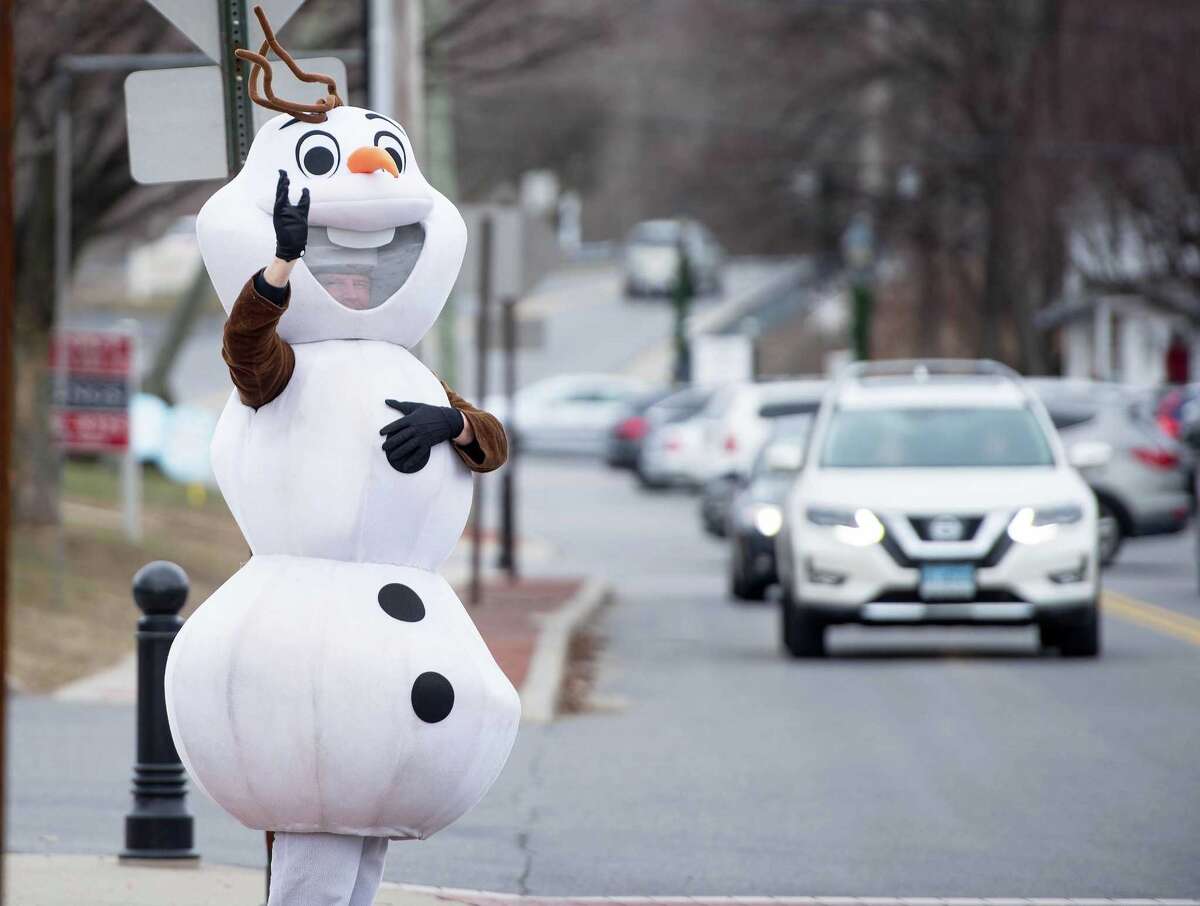 Olaf will greet visitors to Wilton's annual Winter Carnival on Sunday, Jan. 26 in Wilton Center.