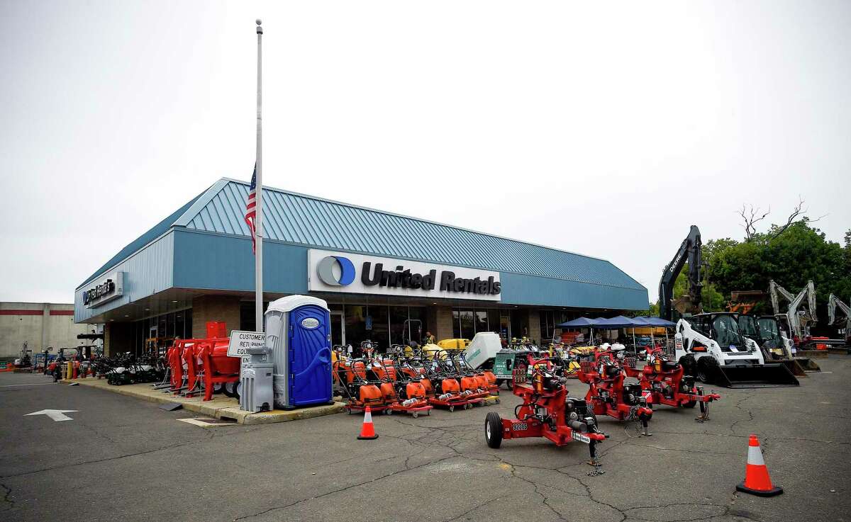 United Rentals operates an equipment depot at 224 Selleck St., in Stamford, Conn.