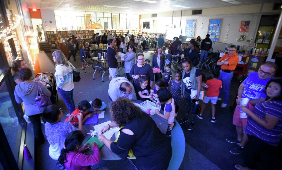 Stillmeadow Elementary School hosts the sixth Annual Reading Under The Stars Family Literacy Night in Stamford, Conn. on Sept. 24, 2019.
