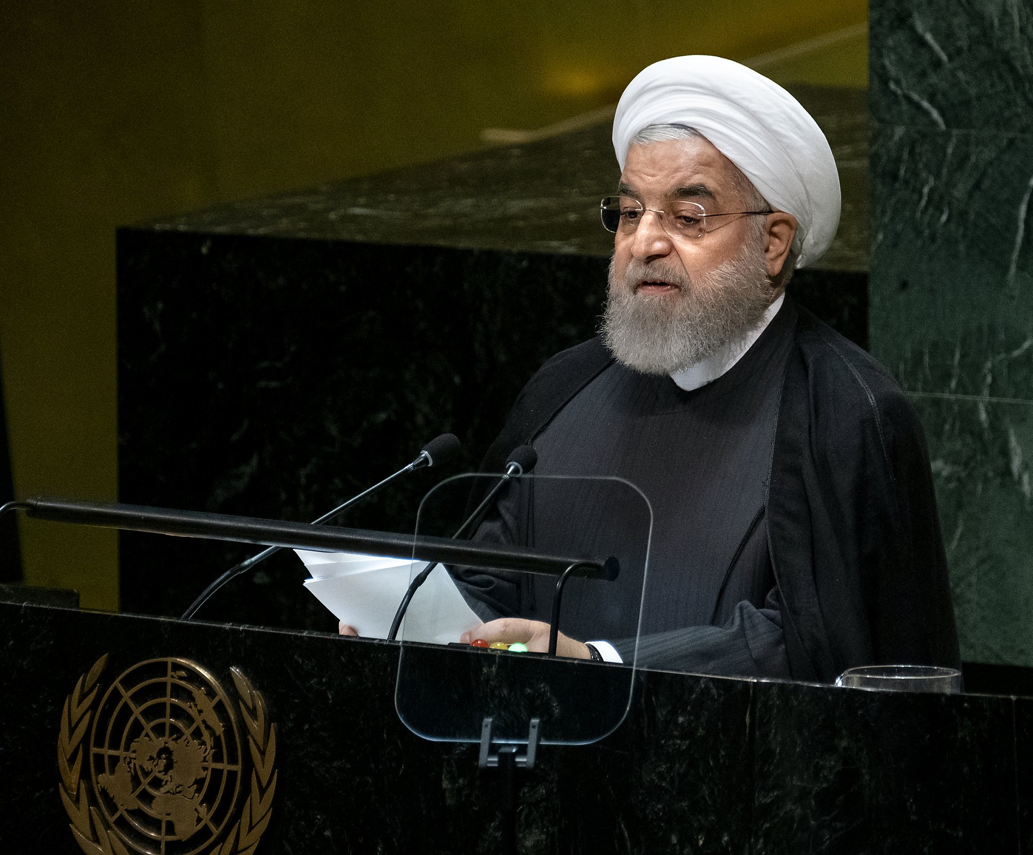 Iran president warns of a region ‘on the edge of collapse’