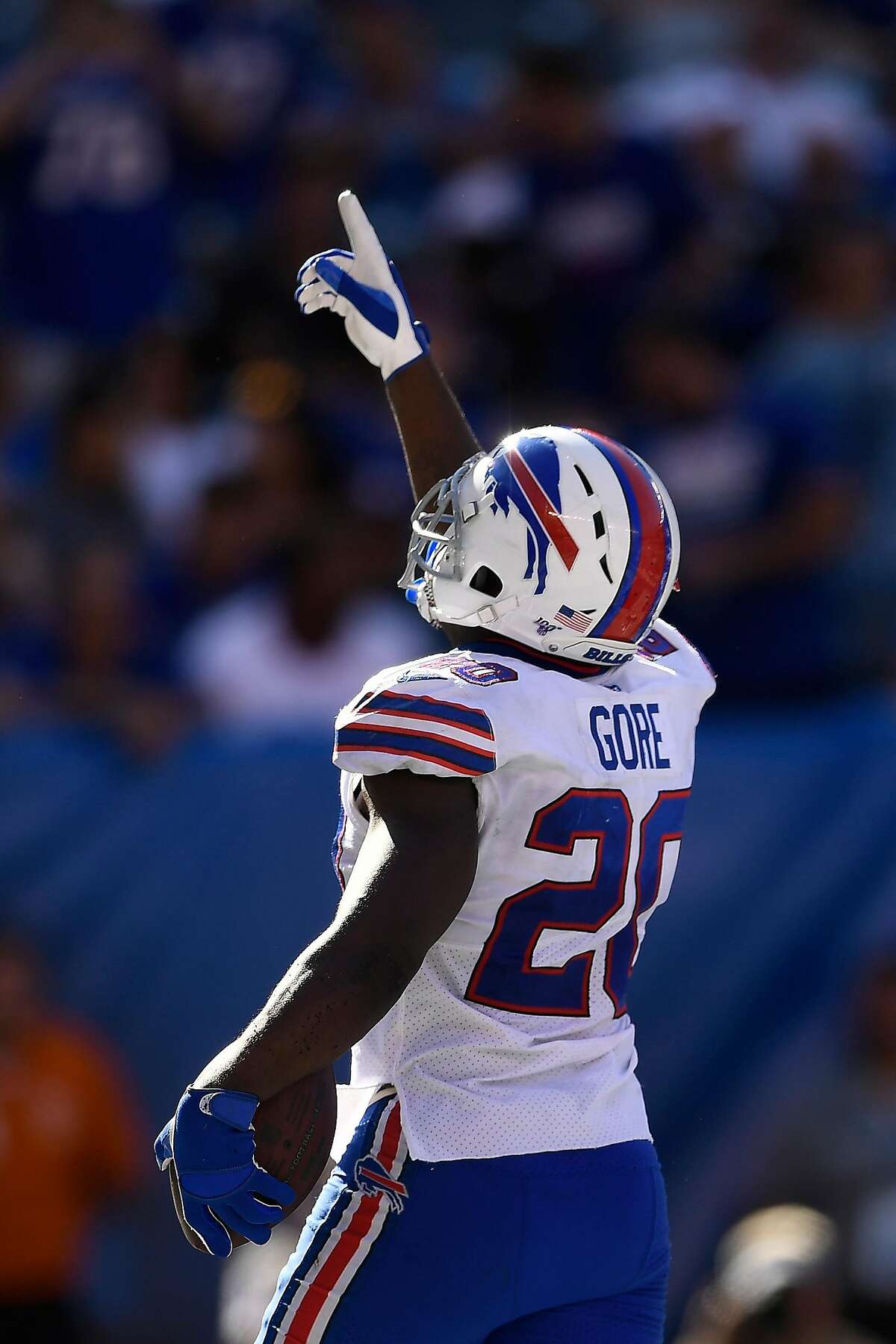 Buffalo Bills running back Frank Gore #20 during an NFL football