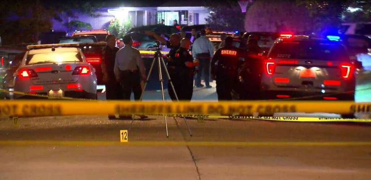 A husband and wife were shot to death early Wednesday morning outside their home in the Fallbrook area of northwest Houston, just as they returned from a hospital where the woman's mother had died, authorities said.