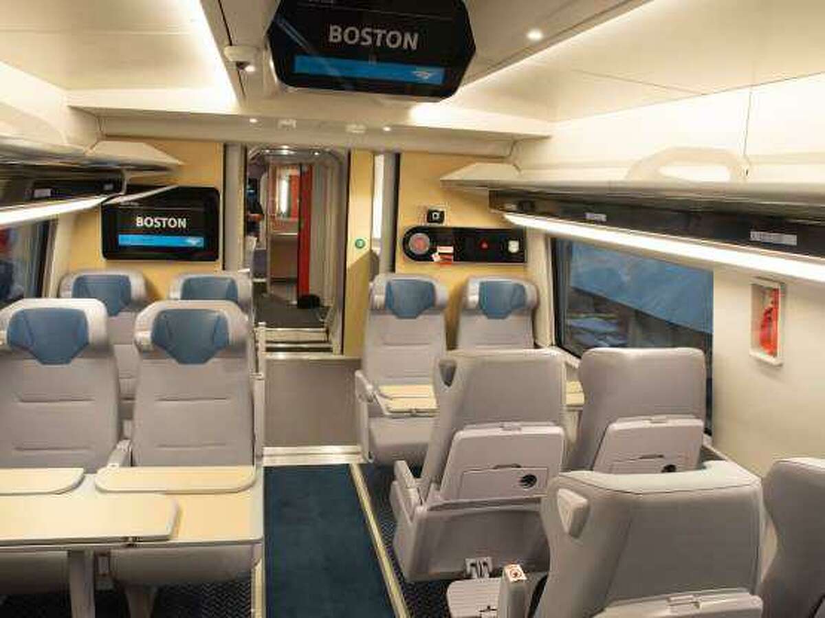 Amtrak’s new Acelas, which are expected to begin commercial service in 2021, will carry 378 passengers and can reach 220 mph.