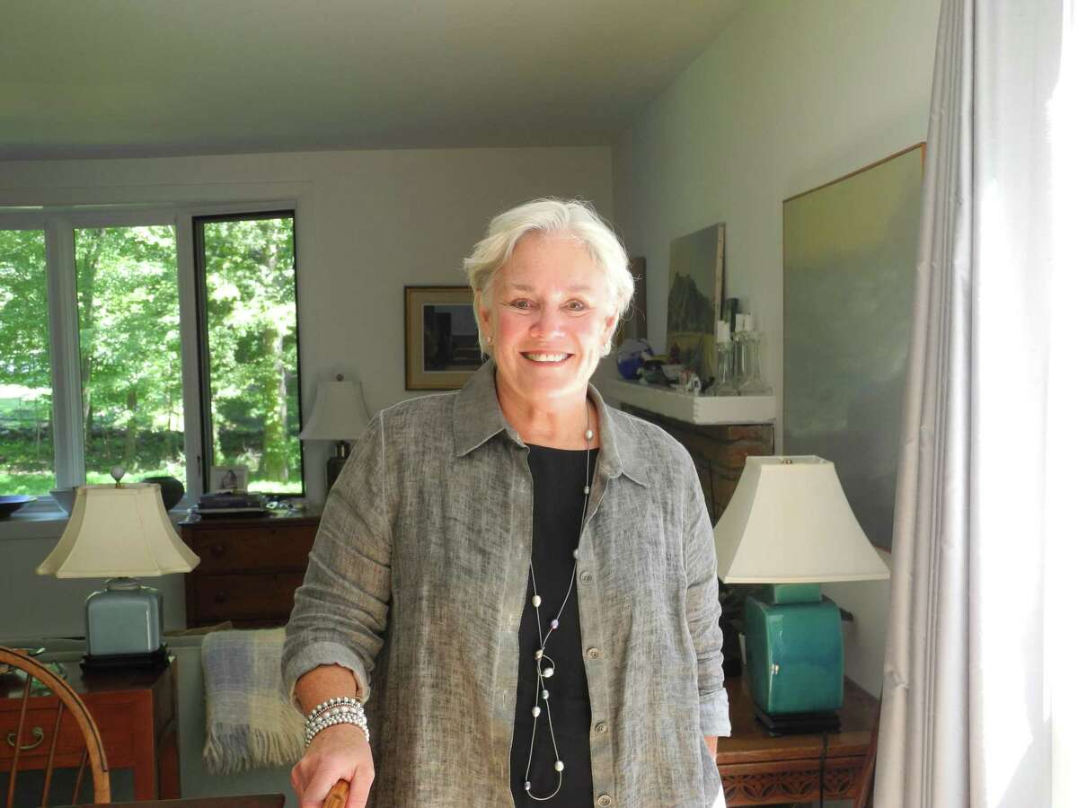 Ceci Maher, Democratic candidate for selectman, at her home in Wilton.