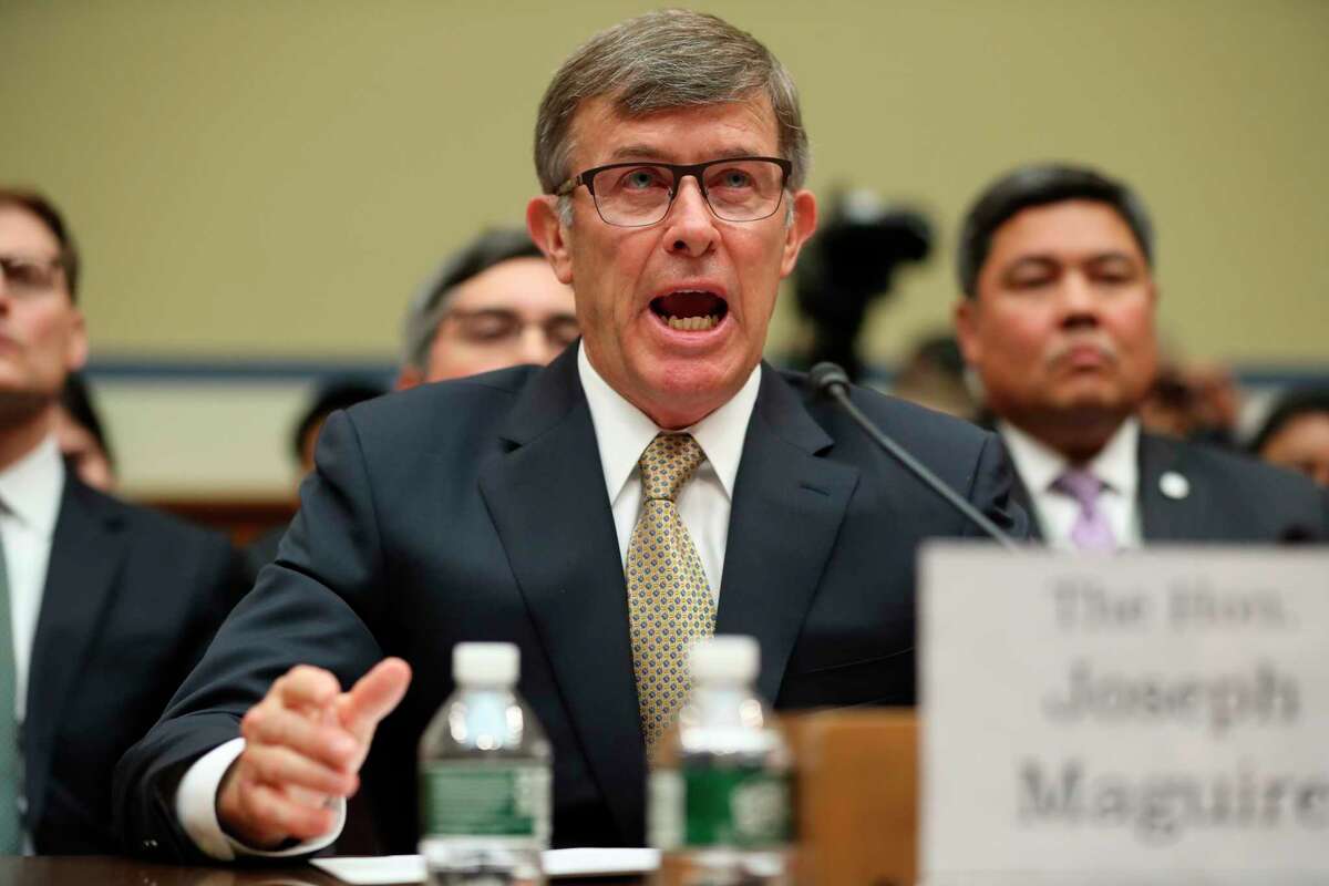 Acting Director of National Intelligence Joseph Maguire testifies before the House Intelligence Committee on Capitol Hill in Washington, Thursday, Sept. 26, 2019.