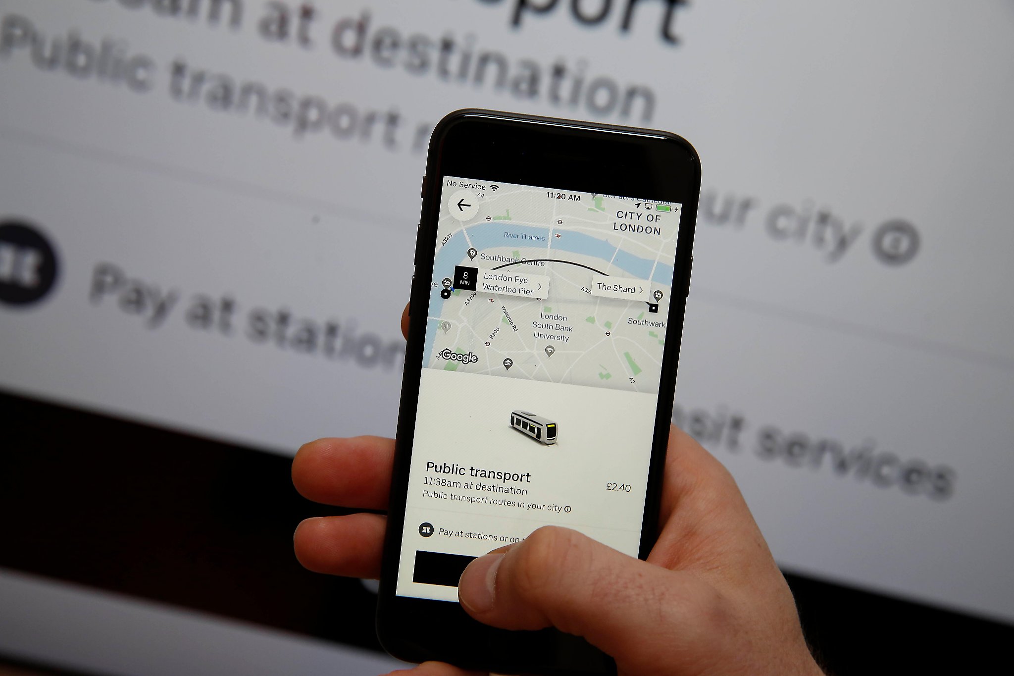 Now in the Uber app you can plan your trip by public transport