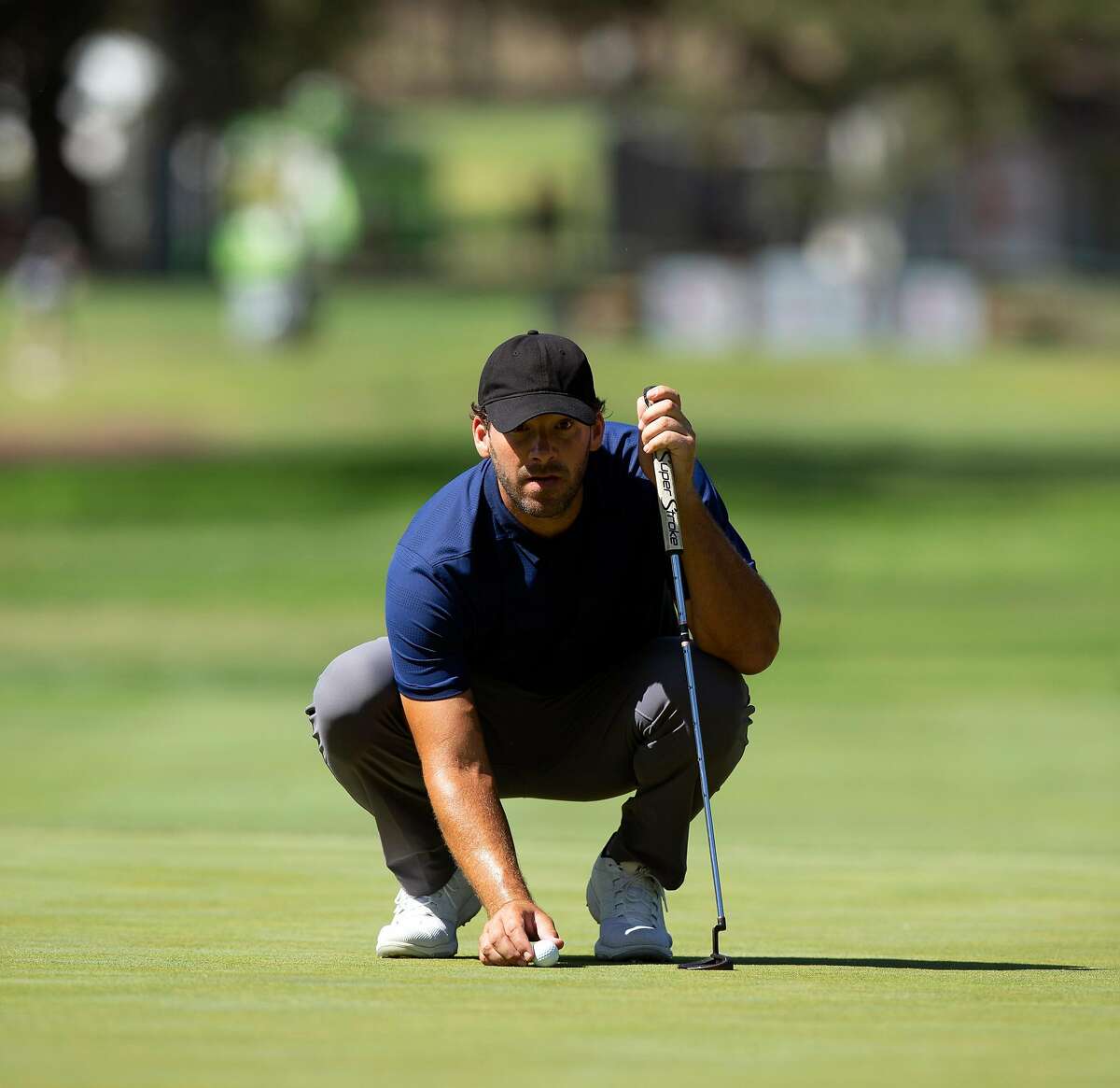 Exquarterback Tony Romo rallies late, shoots 70 at PGA Tour event in Napa